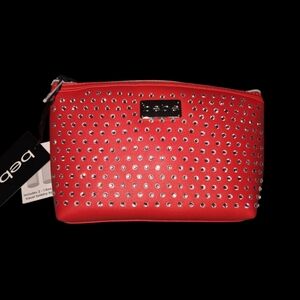 Bebe Red Studded Women's Bag